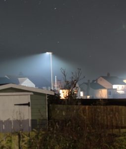 Well designed street lighting.